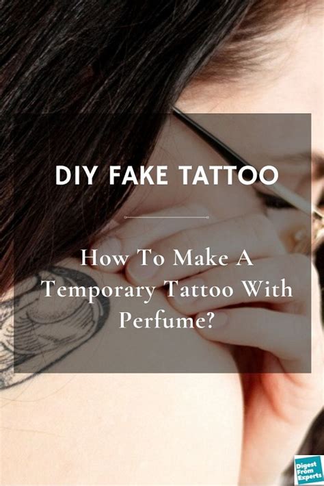 how to make fake tattoos with perfume|make a temporary tattoo with perfume.